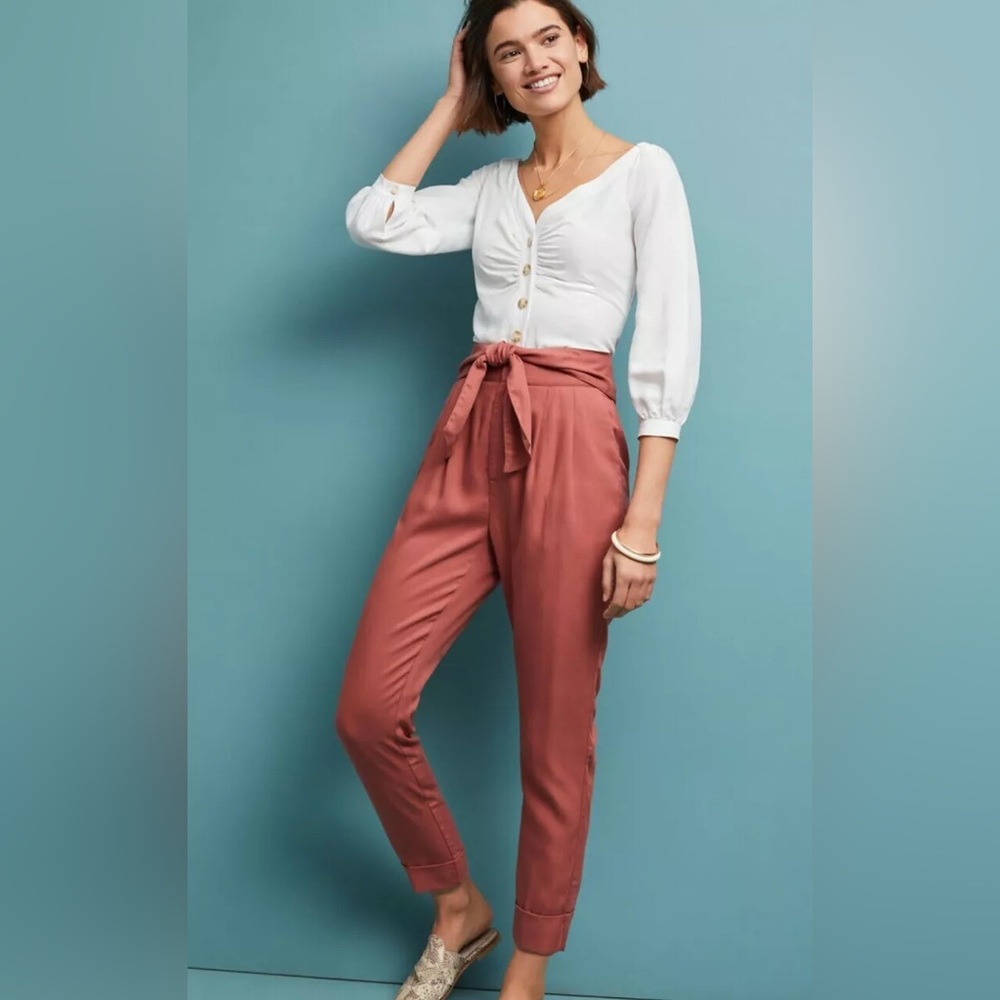 Anthropologie by Cartonnier • Kingsley Belted Pants